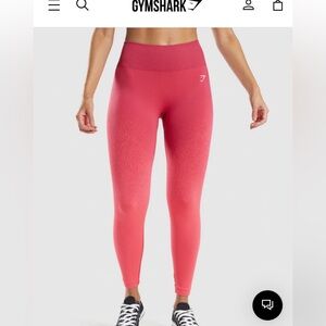 Gymshark adapt pink ombré leggings xs
